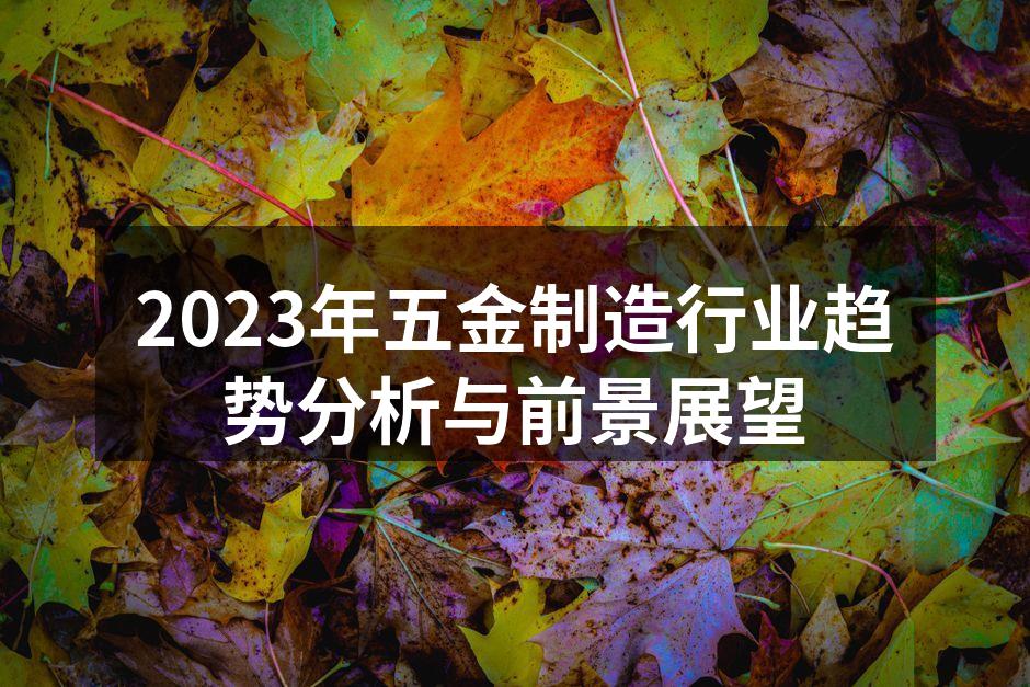 2023年五金制造行业趋势分析与前景展望